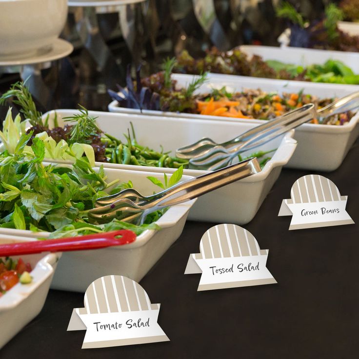 Buffet place cards