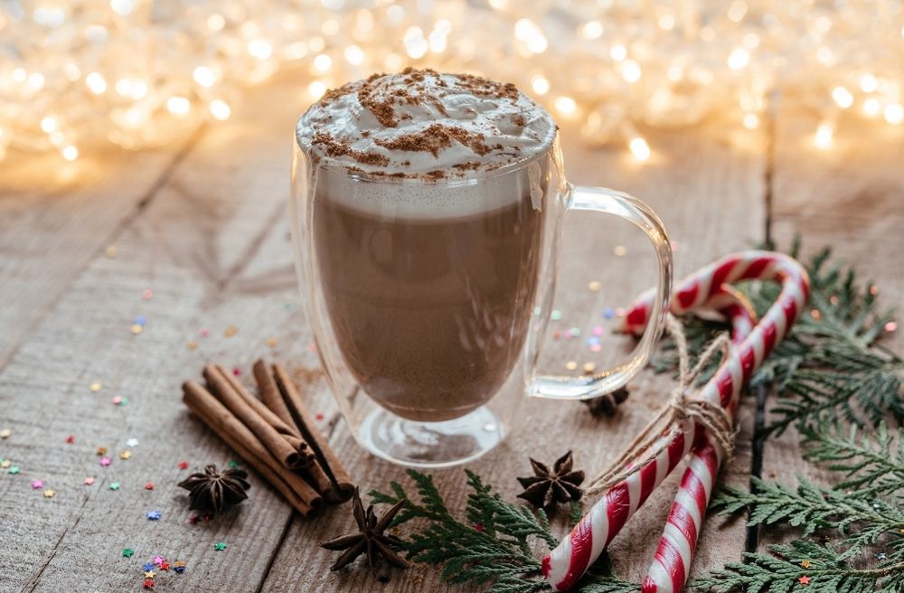 Christmas hot chocolate station