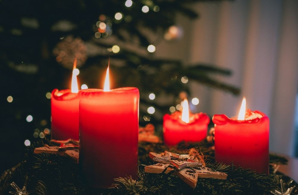Christmas scented candles