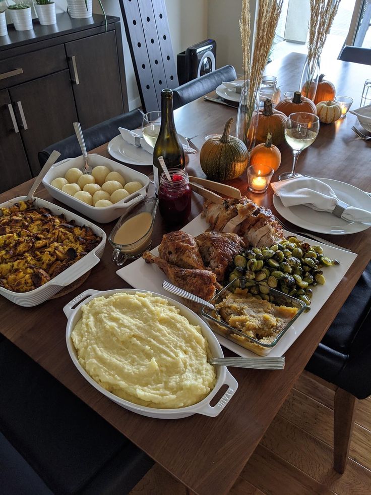 Homemade dinner table