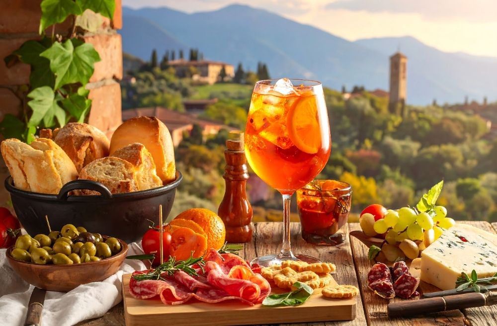 Italian aperitivo table