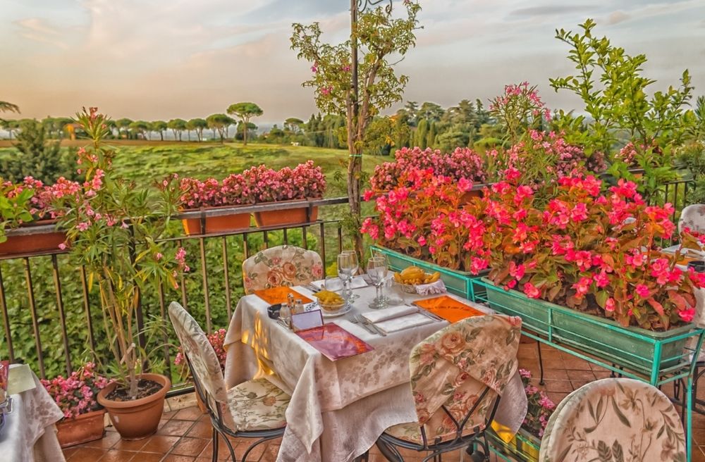 Italian garden dinner