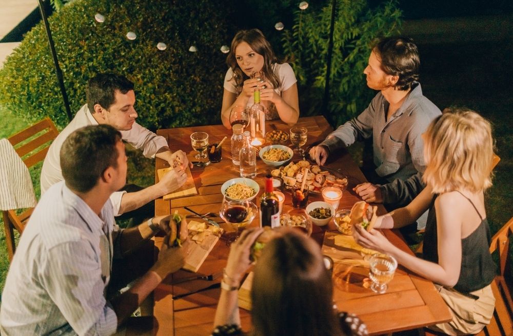 late night party food buffet
