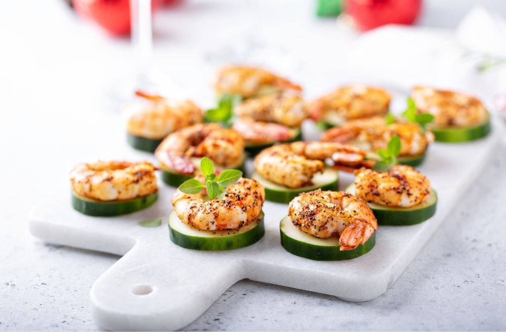 New Year's Eve appetizer platter
