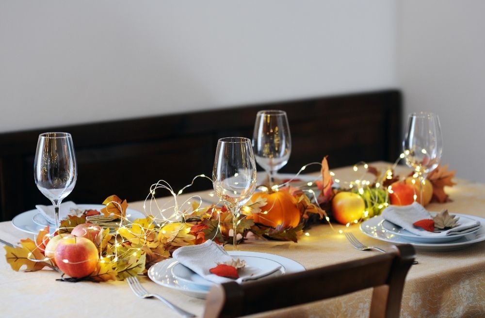 Thanksgiving table setting