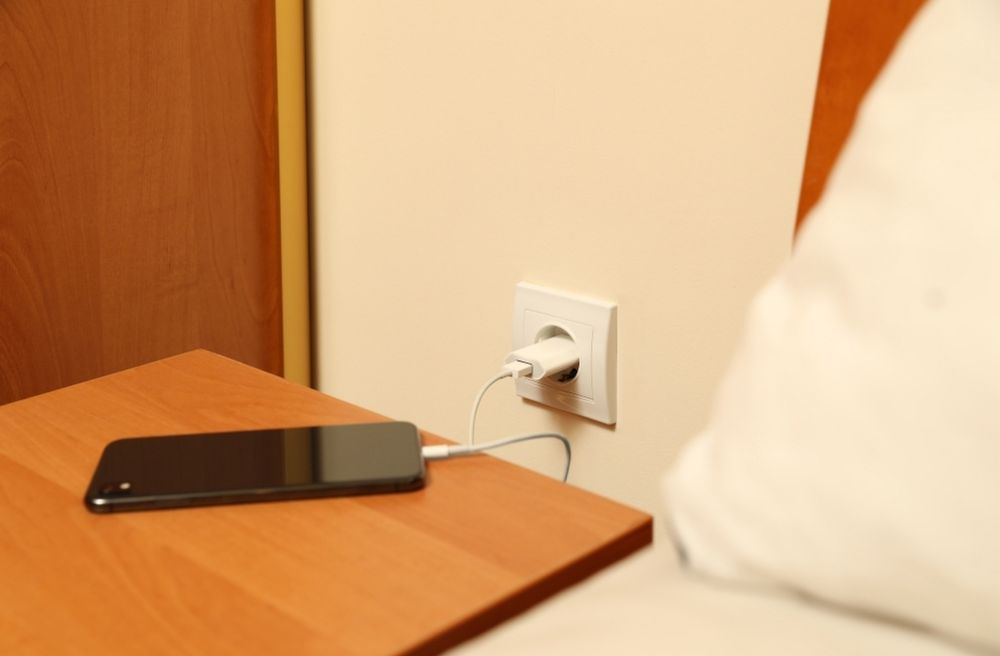 bedroom charging station