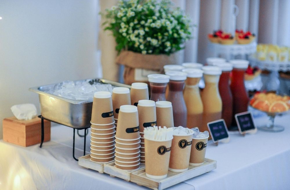 beverage station for guests