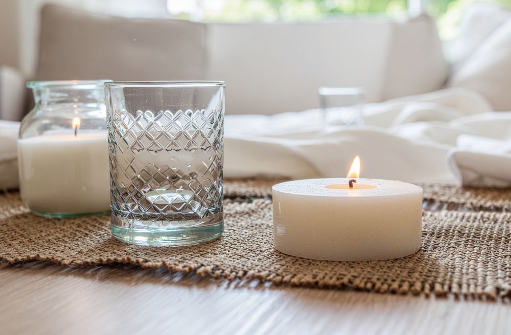 burlap table runner