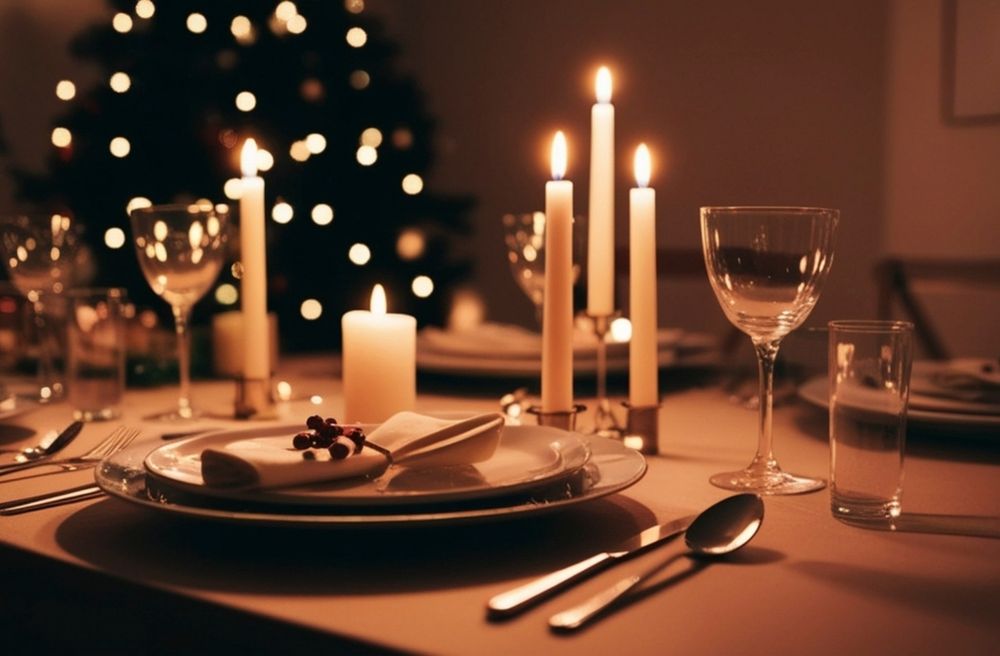 Candlelit dinner
