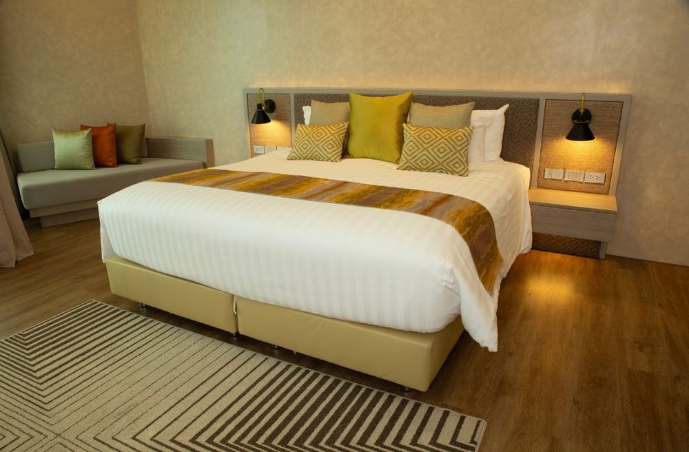 comfortable guest room bed