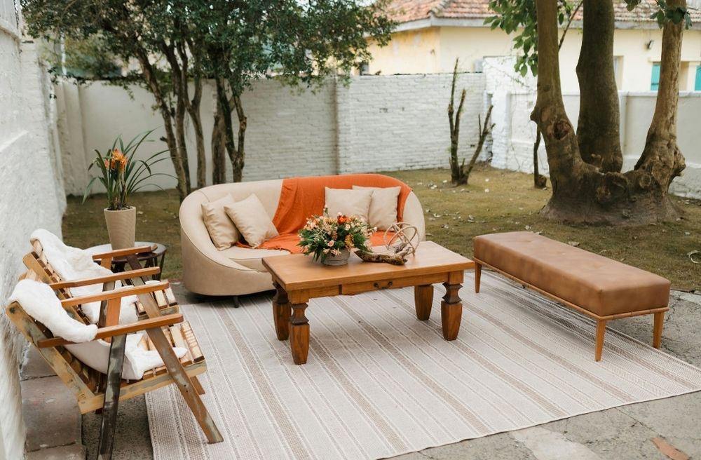 cozy outdoor patio