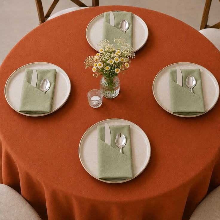 earth tone linen napkins