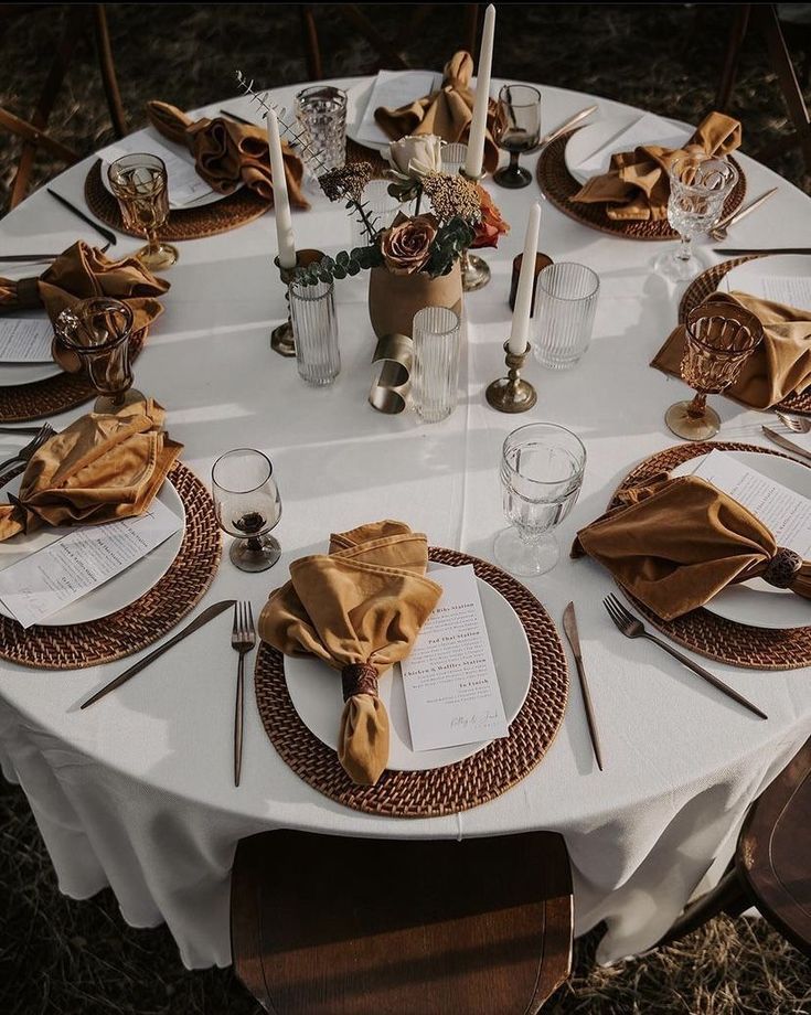 earth tone linen napkins