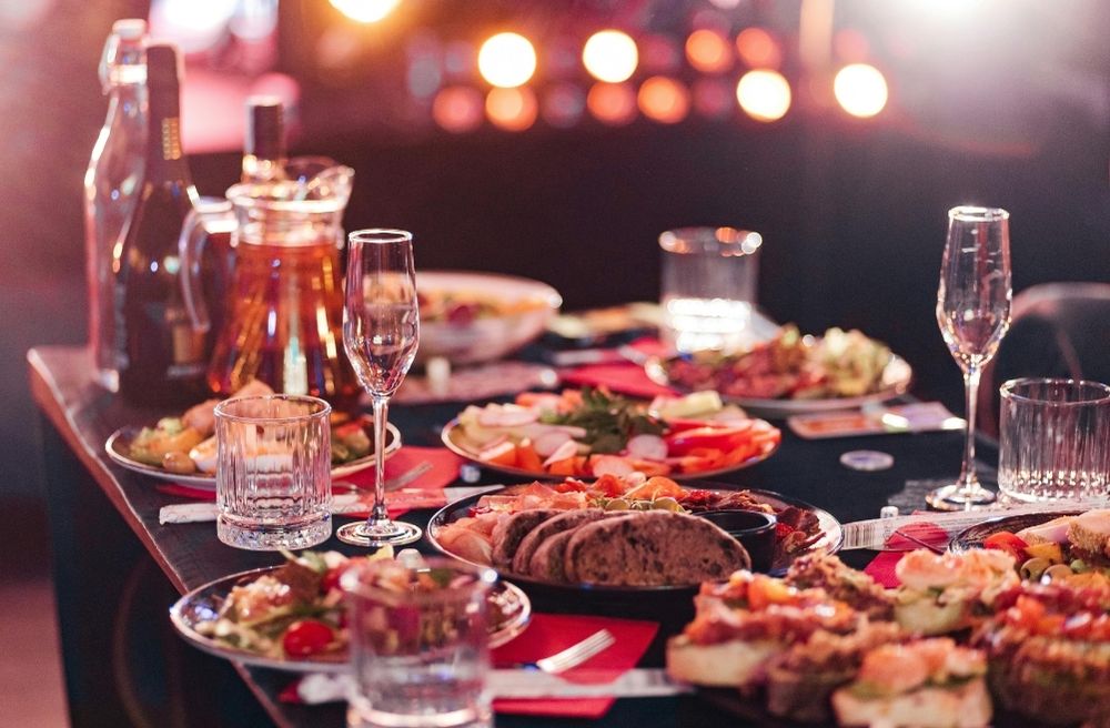 Eclectic elegant dinner party
