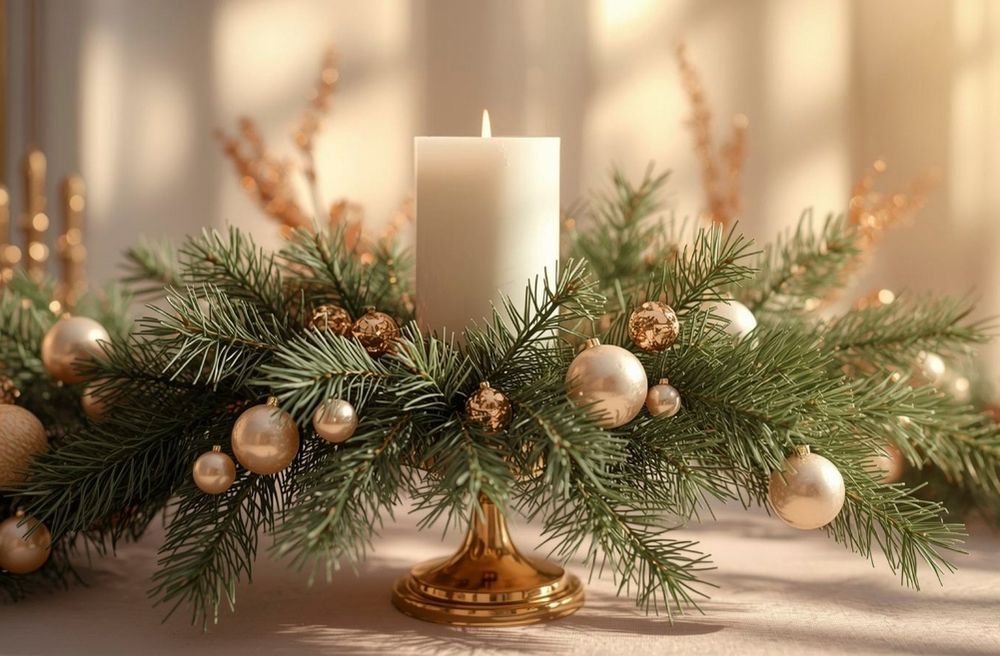elegant candles party centerpiece