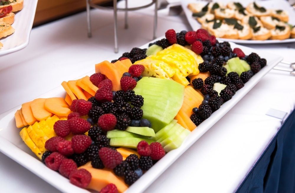 elegant fruit platter brunch