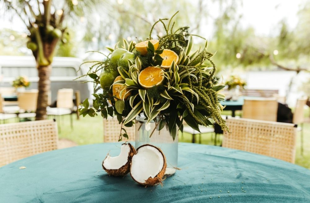 fruit centerpiece dining table