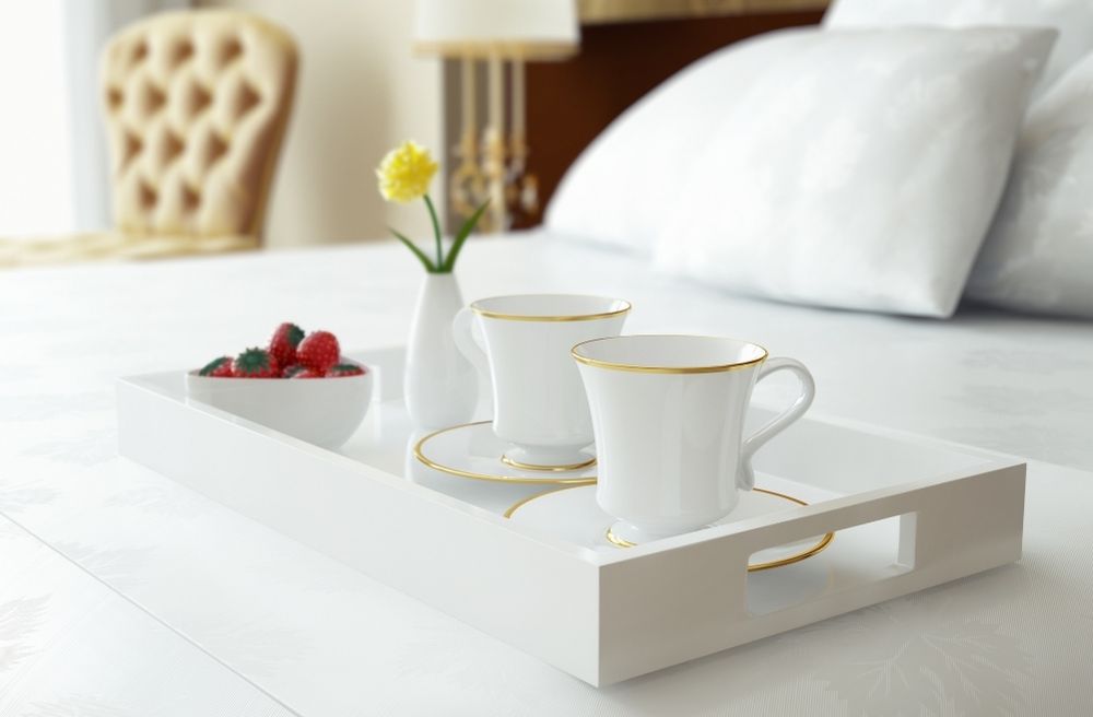 guest room hospitality tray