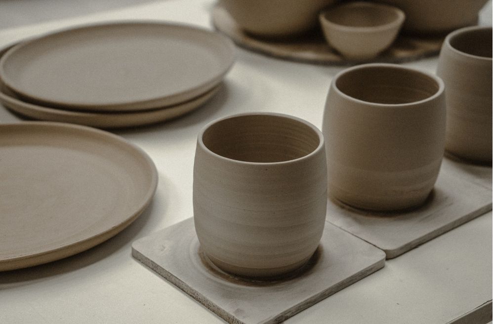 handmade ceramic tableware