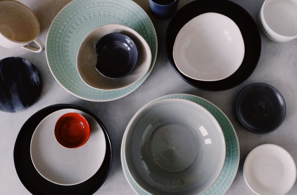 handmade stoneware dinnerware