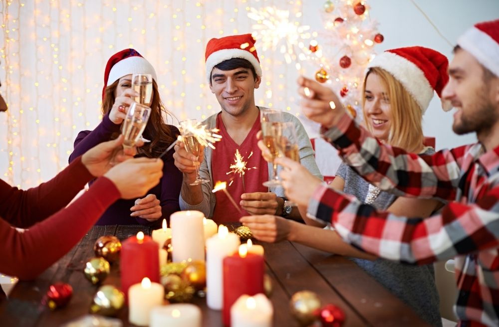 happy Christmas family gathering