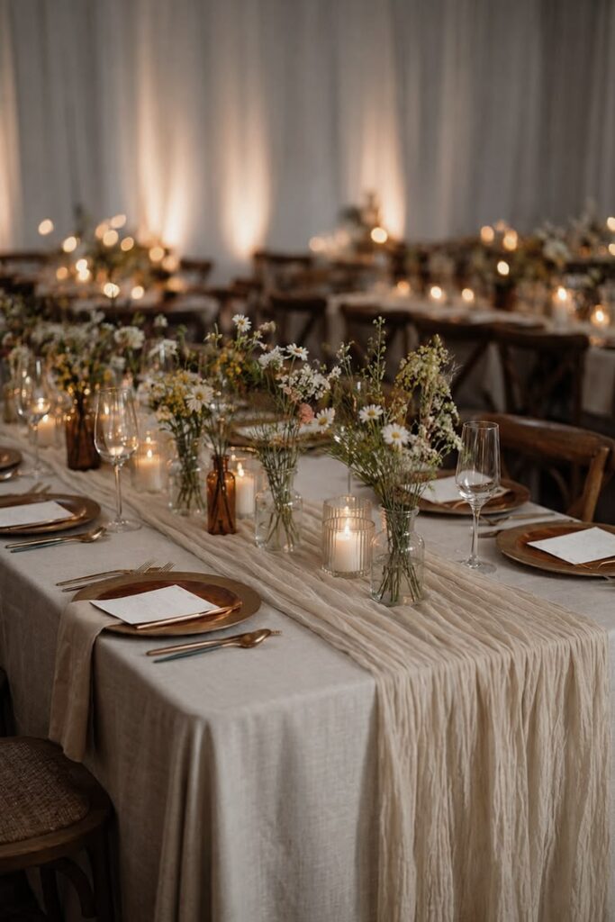 linen table runner