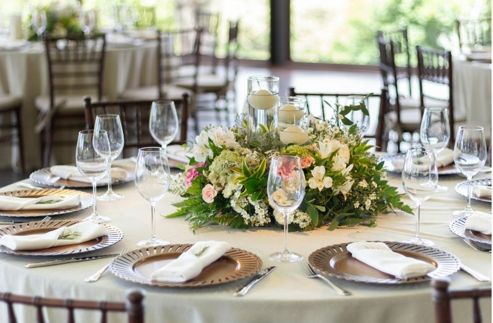 low floral centerpiece