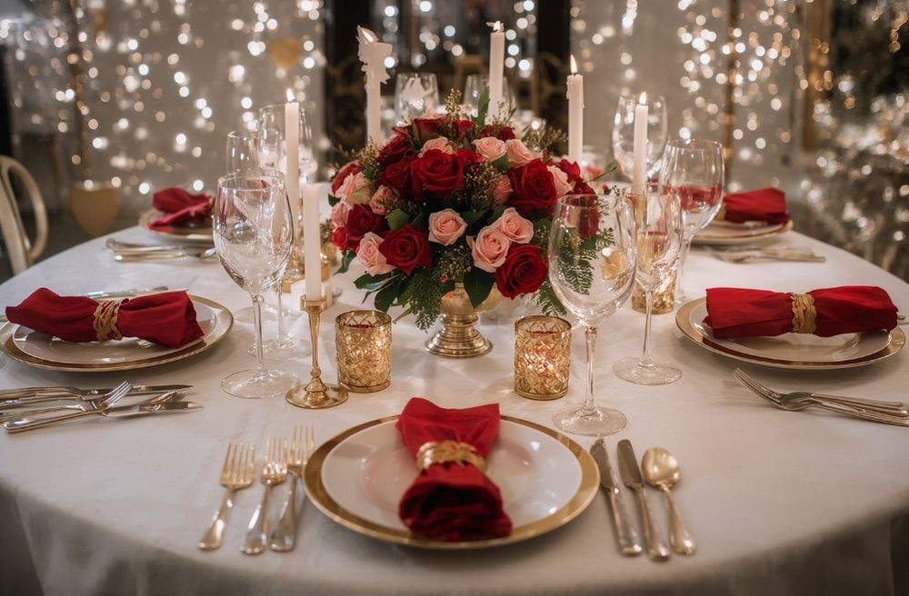 luxury floral table centerpiece