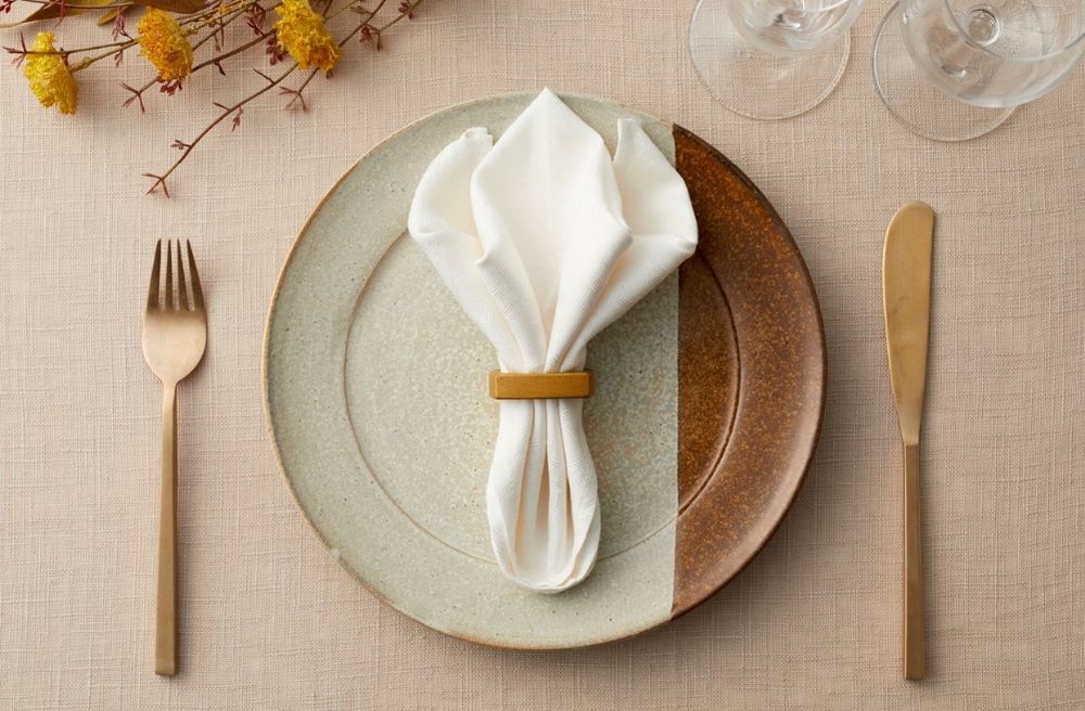 luxury linen napkins elegant table setting