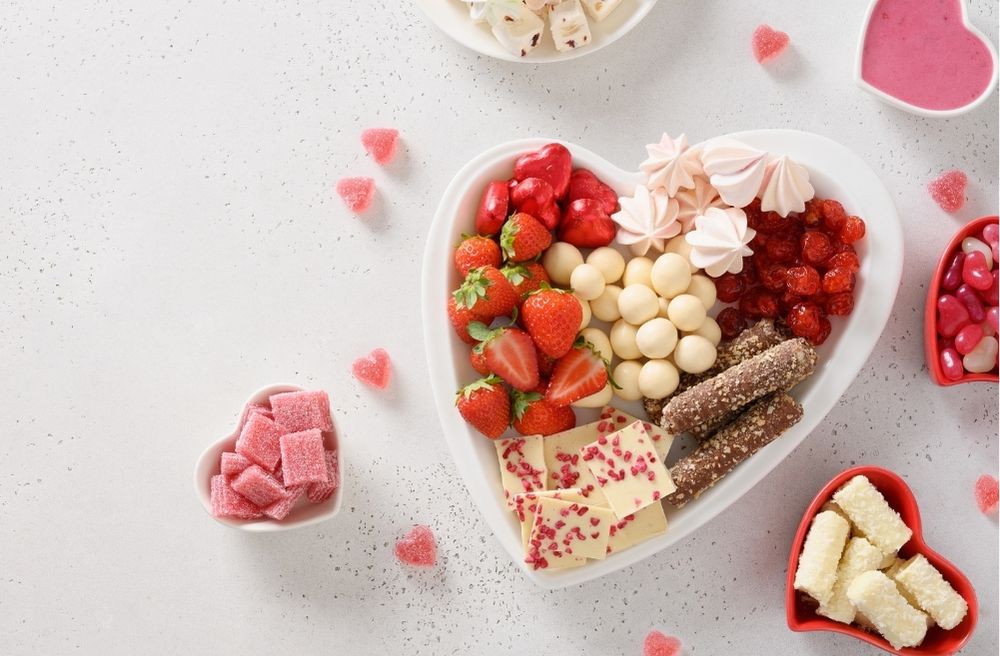 luxury serving platters food
