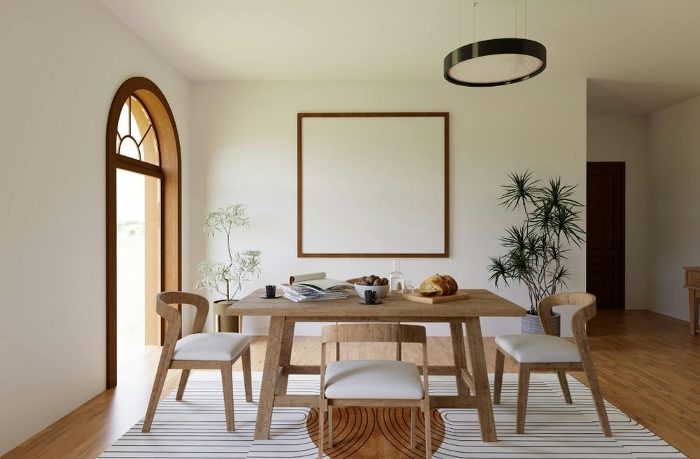 minimalist dining room table