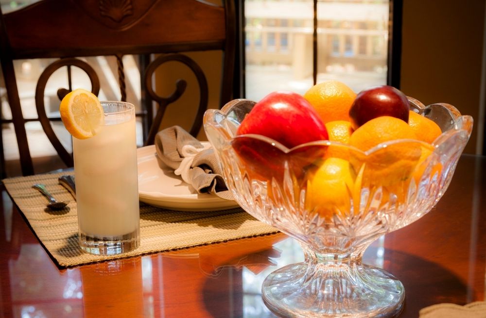 modern fruit centerpiece