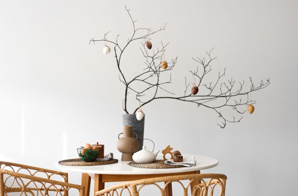 natural rustic table decor
