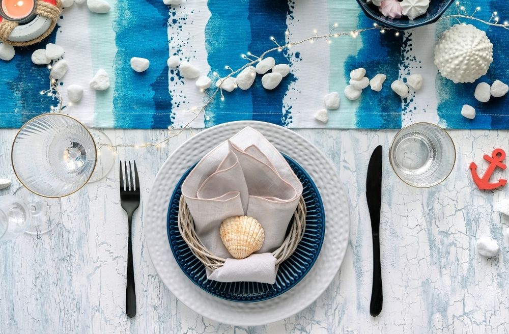 nautical table setting