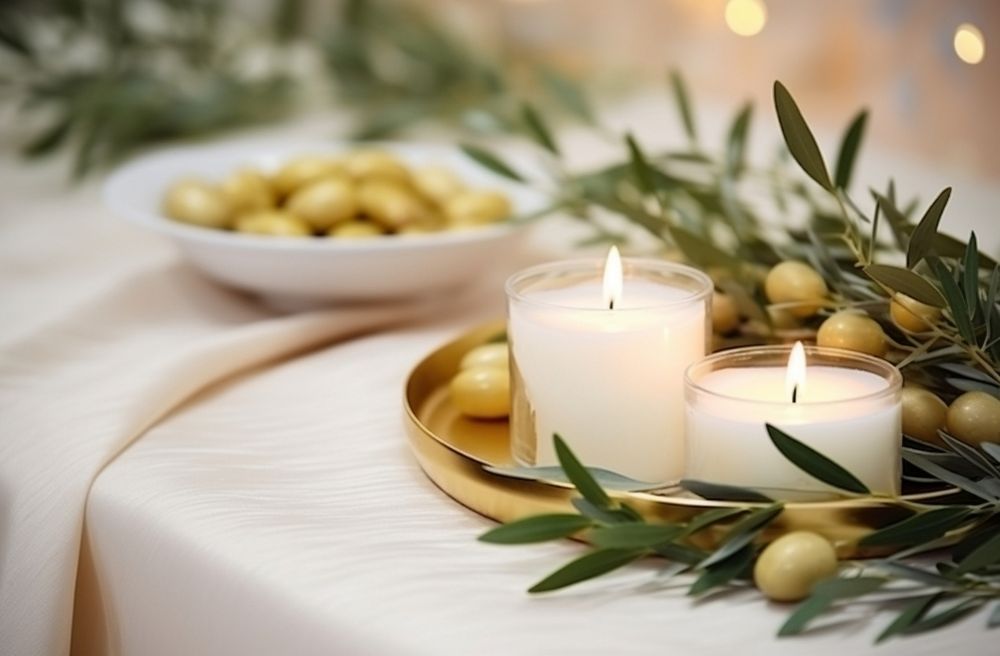 olive harvest dinner table