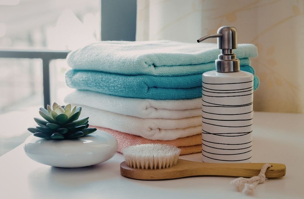 organized guest bathroom essentials