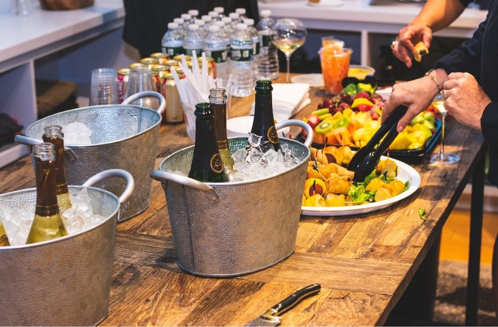 party ice bucket drink station
