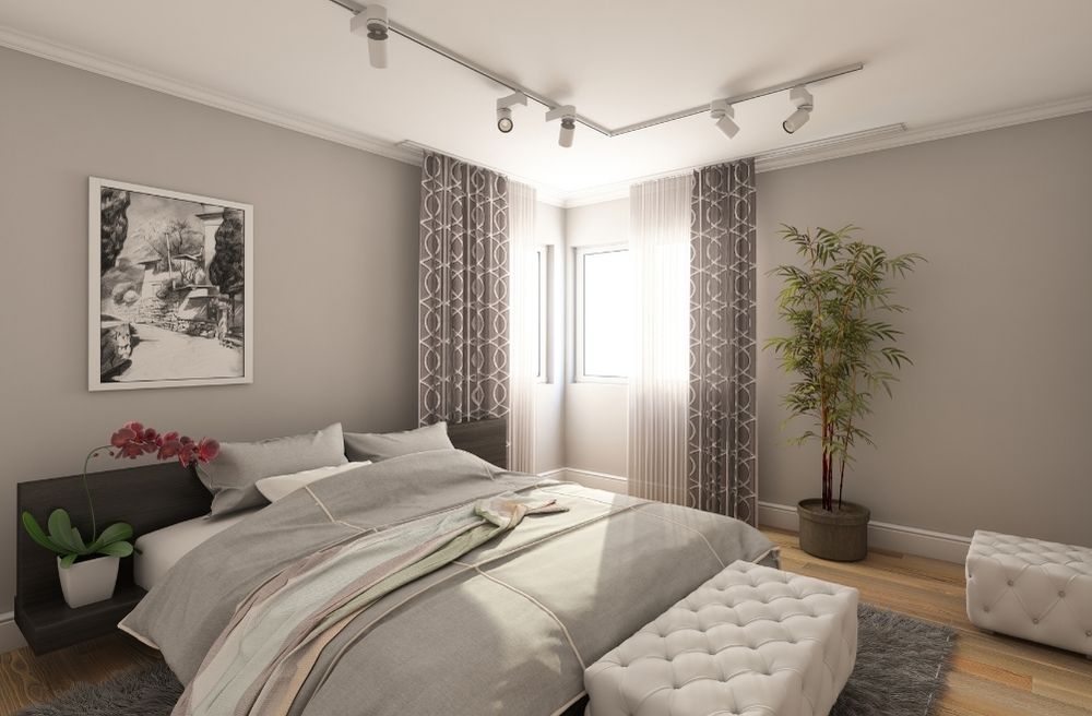plants in guest bedroom