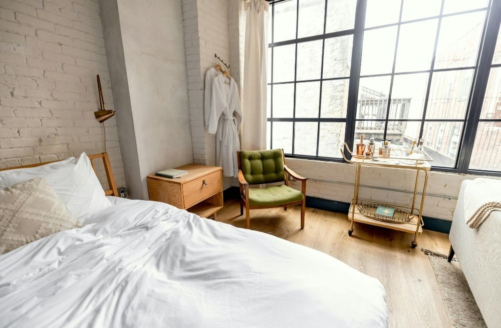 reading chair guest bedroom