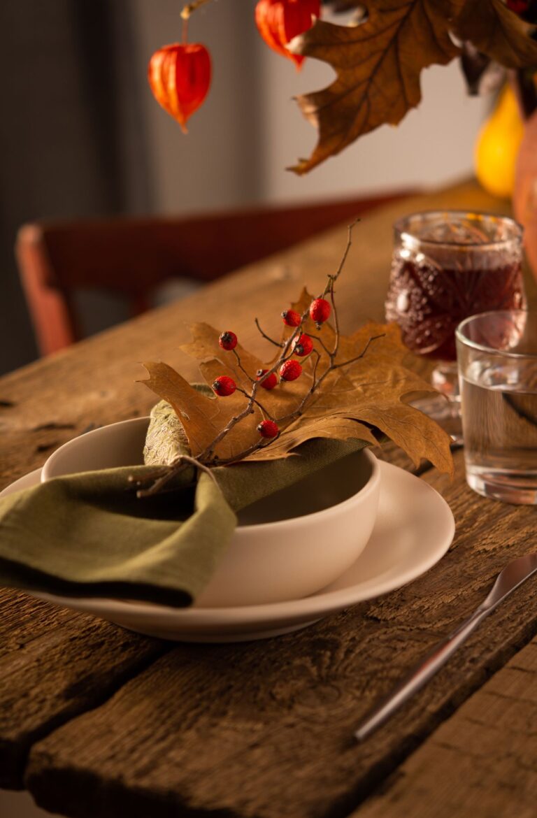 rustic table setting
