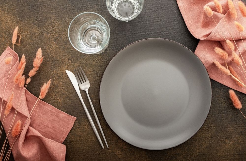 simple modern place setting