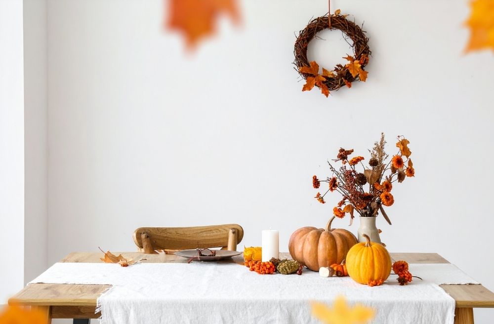 simple seasonal table decor