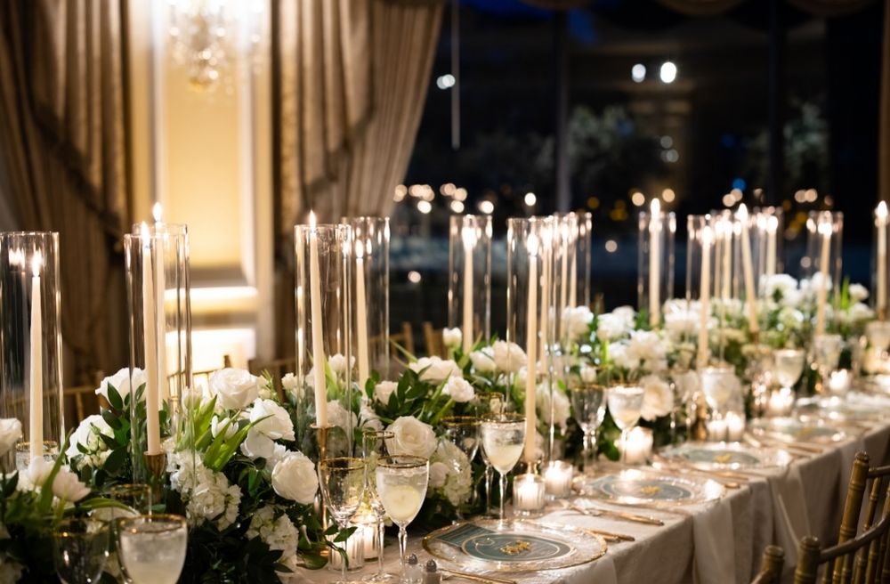 wedding reception table