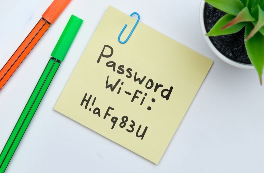 wifi password sign guest room