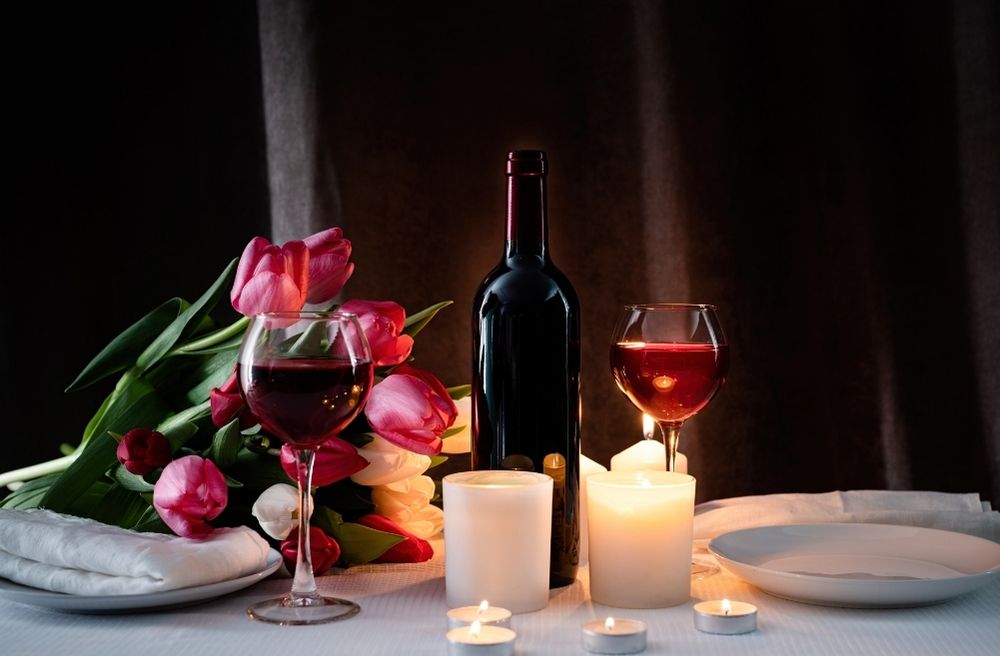 wine pairing dinner table
