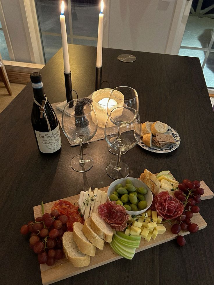 wooden serving board table