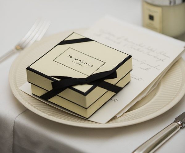 Elegant French dinner party favors