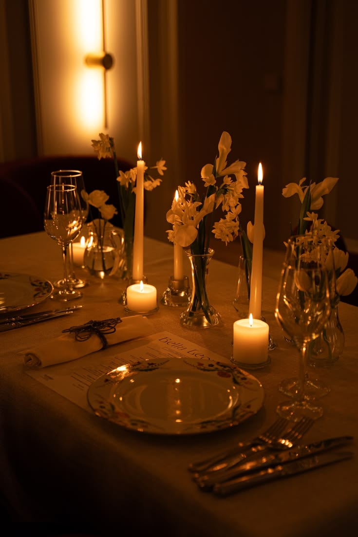 Elegant Parisian dinner party