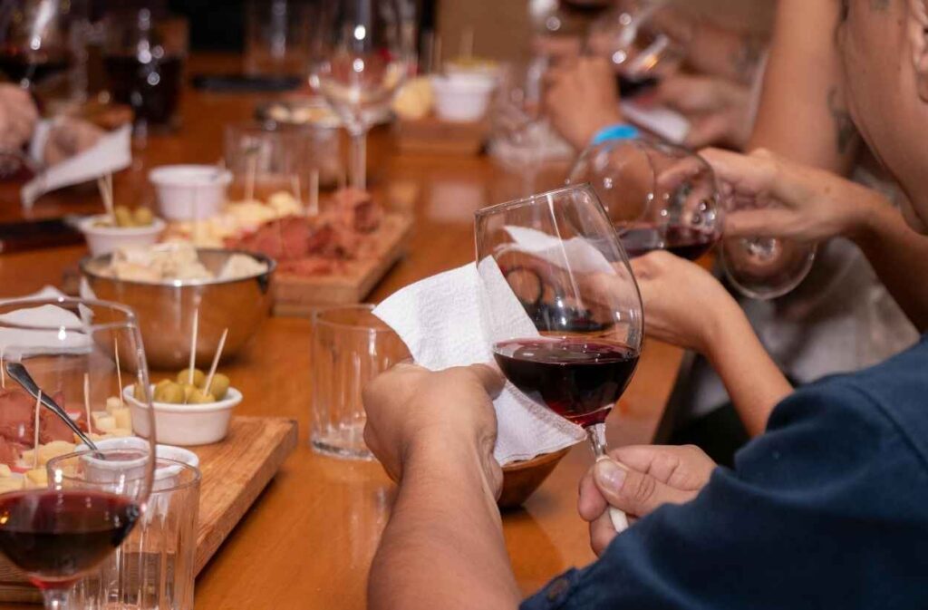 Italian wine tasting party