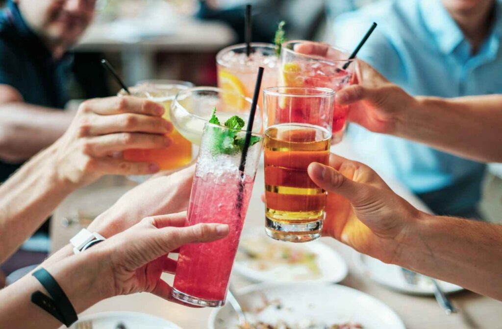 Mediterranean cocktails mocktails dinner party